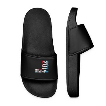 2014 Limited Edition Geburtstagsgeschenk 2014 - Frauen Badelatschen - Schwarz - Vorne