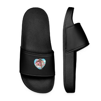 Cupid aiming for love - Women’s Pool Sliders - black - Front