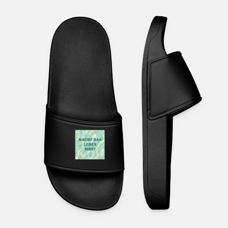 Does life make sense - Women’s Pool Sliders - black