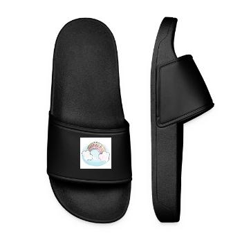 Arc-en-ciel - Claquettes Femme - noir - Devant