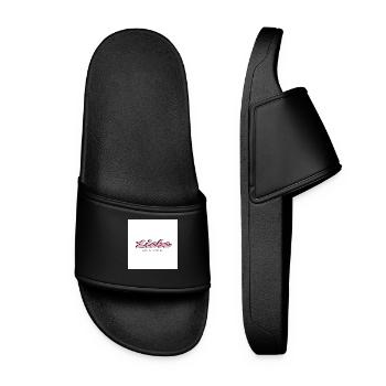 Cadeau « Love » pour la Saint-Valentin - Claquettes Femme - noir - Devant