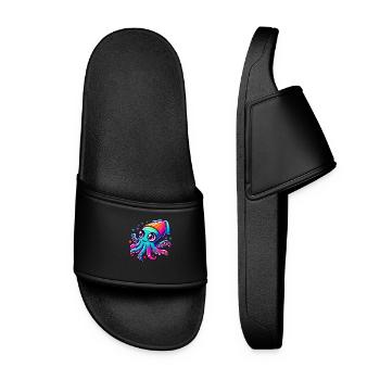 Calmars colorés pour les enfants - Claquettes Femme - noir - Devant