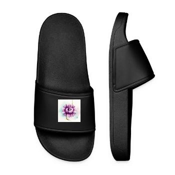 Flower - Women’s Pool Sliders - black - Front