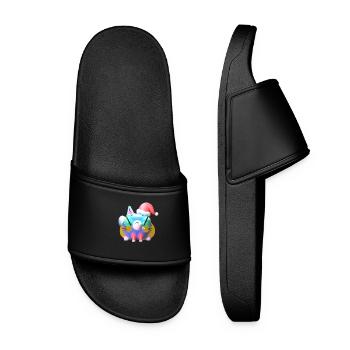 Miaou Noël ! - Claquettes Femme - noir - Devant