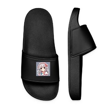 STICKERS ANIME SWS - Women’s Pool Sliders - black - Front