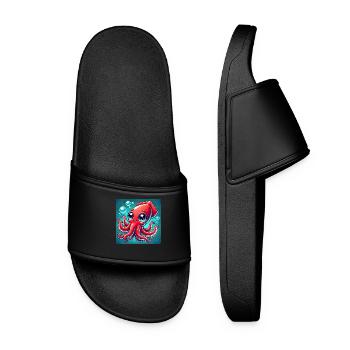 The Friendly Giant Squid: An sDee Adventure - Women’s Pool Sliders - black - Front