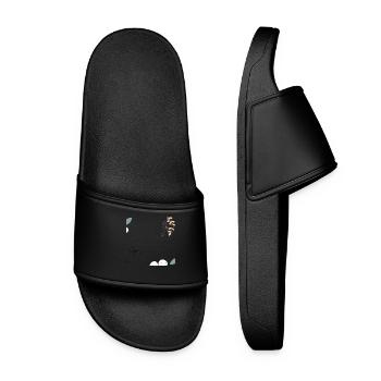 Un ami intime au loin rapproche des terres lointaines - Claquettes Femme - noir - Devant