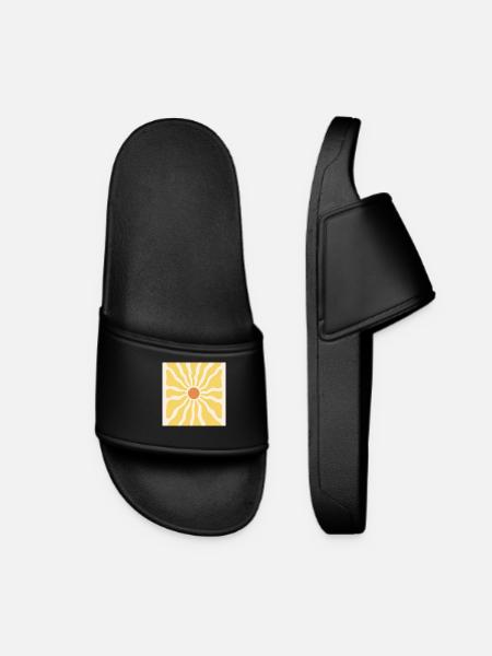 Sunbeams as sunflowers - Women’s Pool Sliders - black
