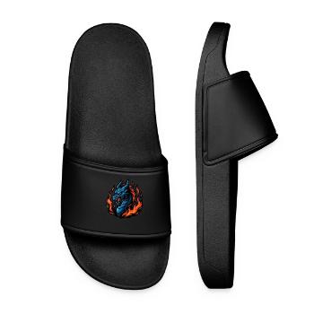 Dragon – Blaze Fury | Urban Zodiac Mascot - Women’s Pool Sliders - black - Front