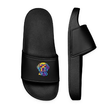 Labrador Retriever - Women’s Pool Sliders - black - Front