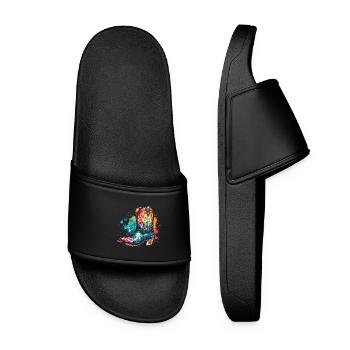Line Dance Time Line Dancing Dancing - Women’s Pool Sliders - black - Front