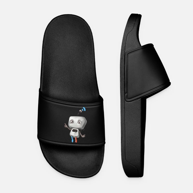 Small robot - Women’s Pool Sliders - black