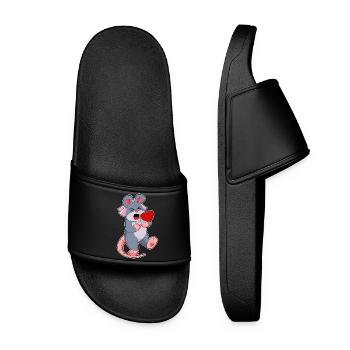 Mouse Bride Veil Wedding - Women’s Pool Sliders - black - Front