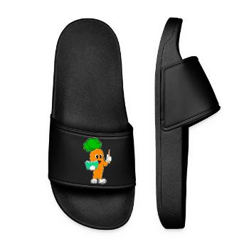 Carrot Teacher Book School - Women’s Pool Sliders - black - Front