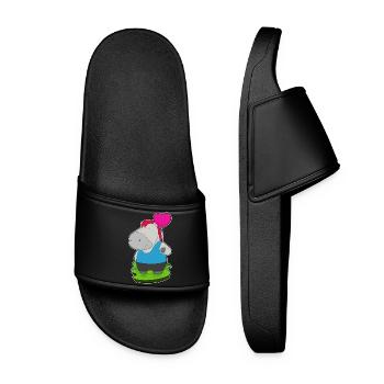 Ballon de cheval - Claquettes Femme - noir - Devant