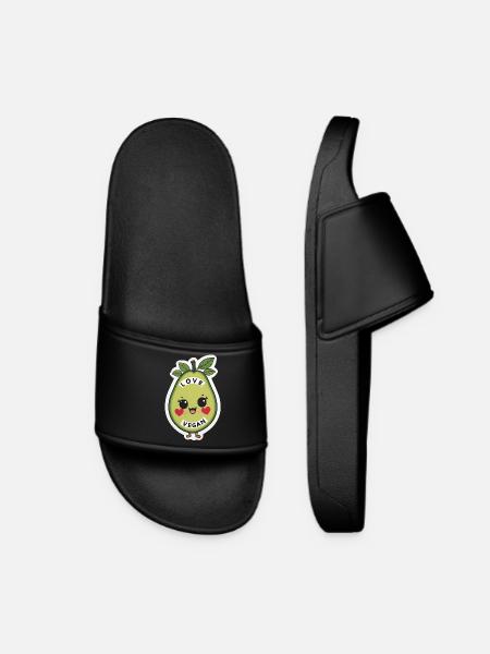 Love Vegan - Women’s Pool Sliders - black