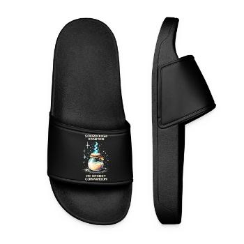 Sourdough: My soul mate | Baking bread - Women’s Pool Sliders - black - Front
