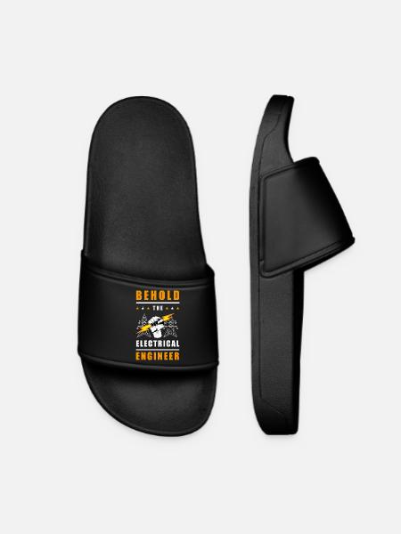 Behold den Elektriker – Kraft der Energie - Frauen Badelatschen - Schwarz