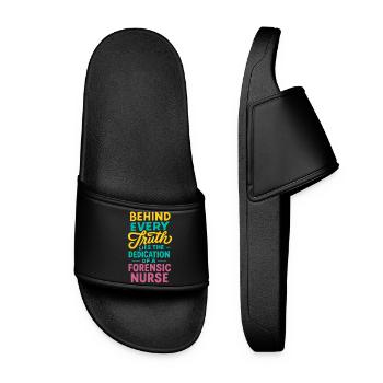 Forensic Nurse Practitioner Every Truth Lies - Women’s Pool Sliders - black - Front