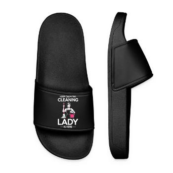 Femmes fières Femmes de Ménage Professionnelles du Ménage Mesdames - Claquettes Femme - noir - Devant