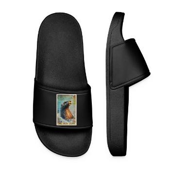 Sea Lions Sea Lion - Women’s Pool Sliders - black - Front