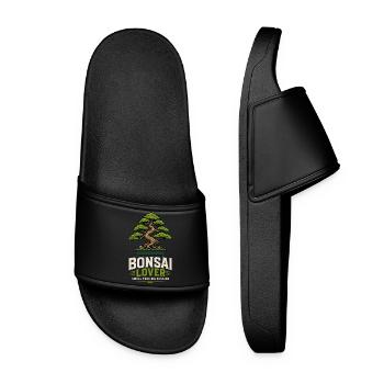 Japanese Bonsai Tree Plant Bonsai Lover Bonsai - Women’s Pool Sliders - black - Front