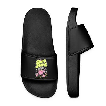 Urban Gardening Grow Your Own Plantlover - Women’s Pool Sliders - black - Front