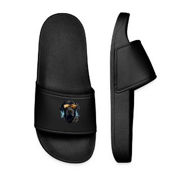 Urban Retriever: Streetwise Labrador Vibes - Claquettes Femme - noir - Devant