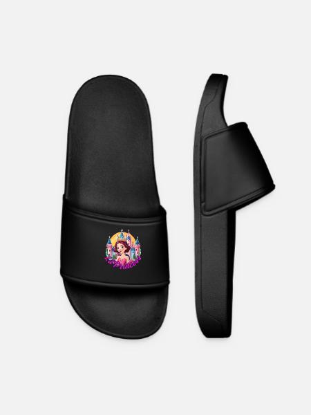 Lil Princess - Frauen Badelatschen - Schwarz