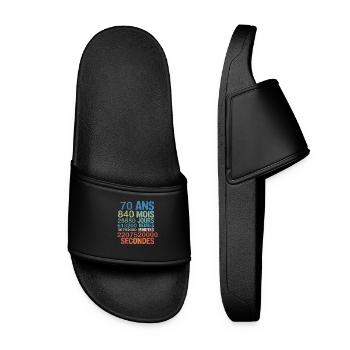 70 Ans – 840 Mois, 25 550 Jours, 2.2 Billion - Women’s Pool Sliders - black - Front