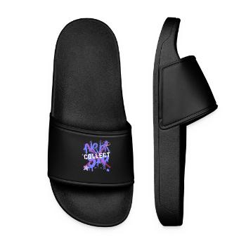 Never stop - Women’s Pool Sliders - black - Front