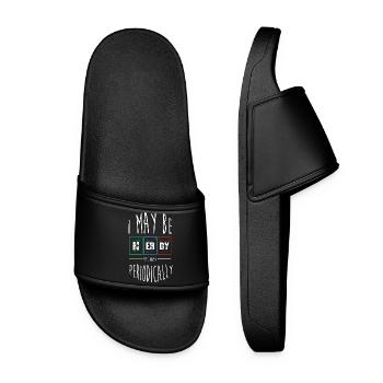 Periodic table - Women’s Pool Sliders - black - Front