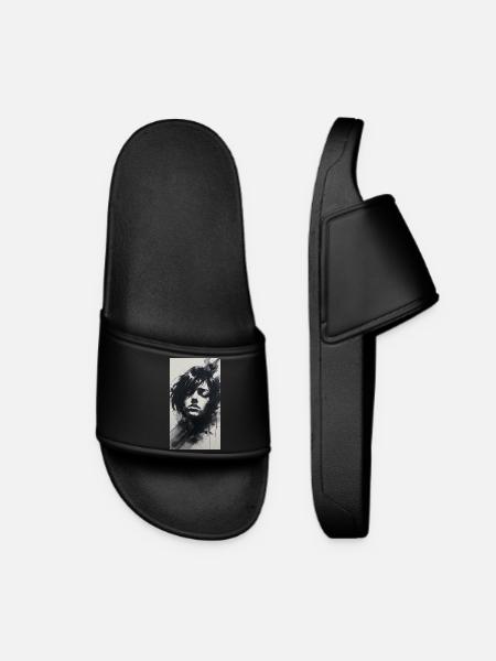 Haunting Ink & Coal Emotion - Women’s Pool Sliders - black
