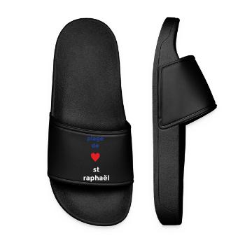 Un amour sincère pour la Plage de Saint-Raphaël - Claquettes Femme - noir - Devant