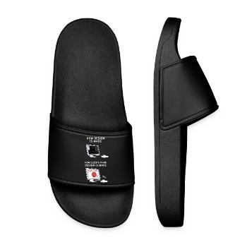 Designer Graphic Designer Designer Artist - Women’s Pool Sliders - black - Front