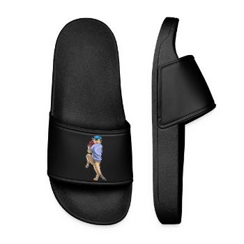 Meerkat Baseball Baseball Glove - Women’s Pool Sliders - black - Front