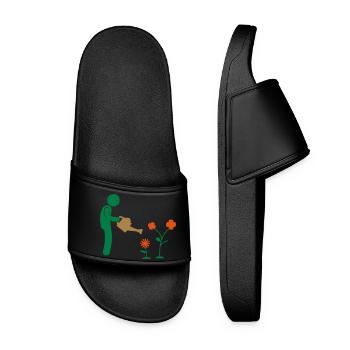garden - Women’s Pool Sliders - black - Front