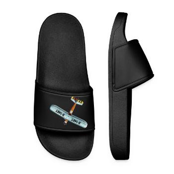 Udet Flieger 02 - Frauen Badelatschen - Schwarz - Vorne