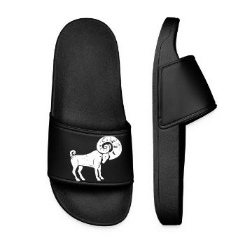 Bélier signe du zodiaque - Claquettes Femme - noir - Devant