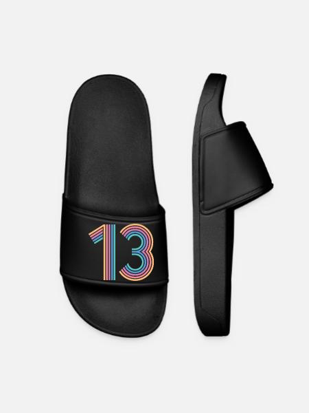 Cooles Geschenk zum 13. Geburtstag von 13 - 13 Jahren - Frauen Badelatschen - Schwarz