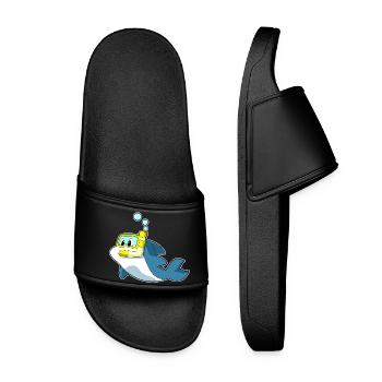 Plongée en apnée avec plongeur de dauphins - Claquettes Femme - noir - Devant