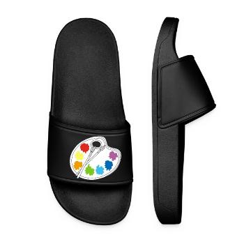 Artist (white) - Women’s Pool Sliders - black - Front