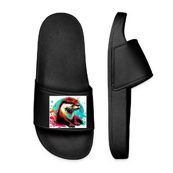 Otter - Women’s Pool Sliders - black - Front