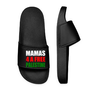 Mamas 4 a free palestine - Women’s Pool Sliders - black - Front