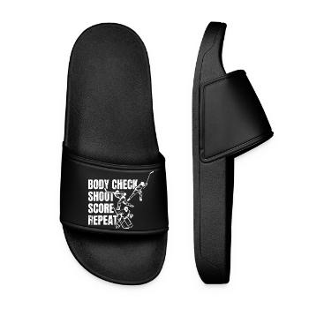 Répétition du score de tir au corps - Claquettes Femme - noir - Devant