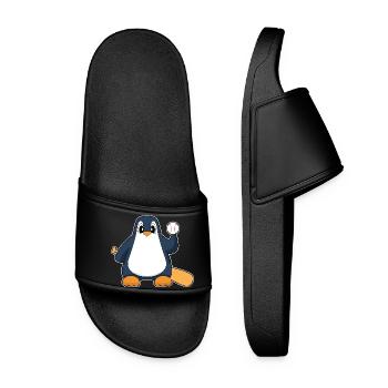 Penguin Baseball Batte de Baseball - Claquettes Femme - noir - Devant