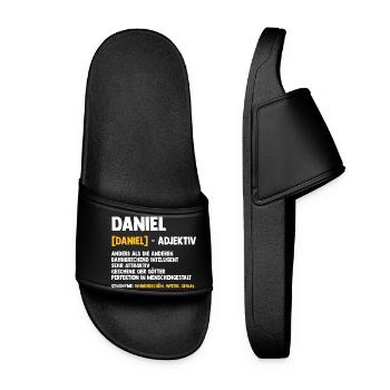 Daniel - Frauen Badelatschen - Schwarz - Vorne