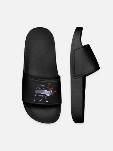 Merry Christmas - Women’s Pool Sliders - black
