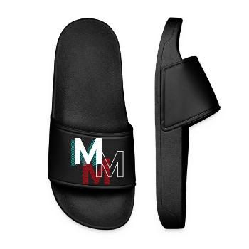 M Lettering Cadeaux - Claquettes Femme - noir - Devant