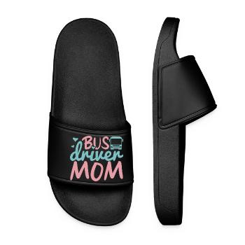Bus Driver Mom - Women’s Pool Sliders - black - Front